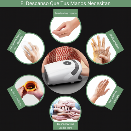 Masajeador de Manos con Efecto Compresivo y Calor Terapéutico